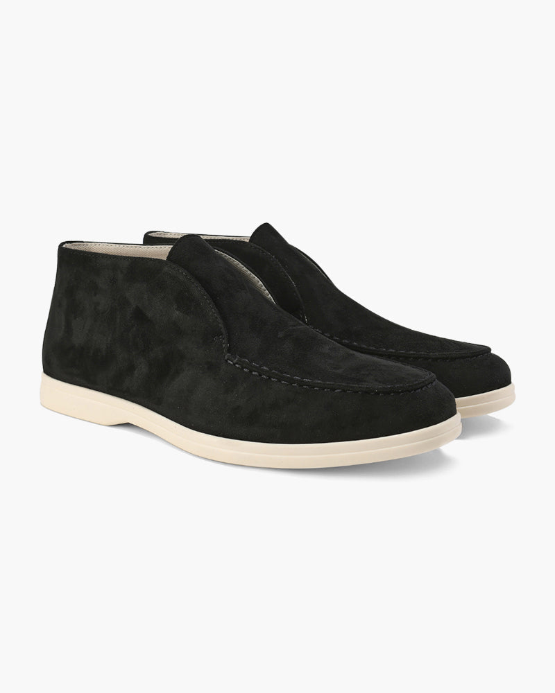 Heritage Suede Mid-Cut Loafers - Mance Wear Black / 4