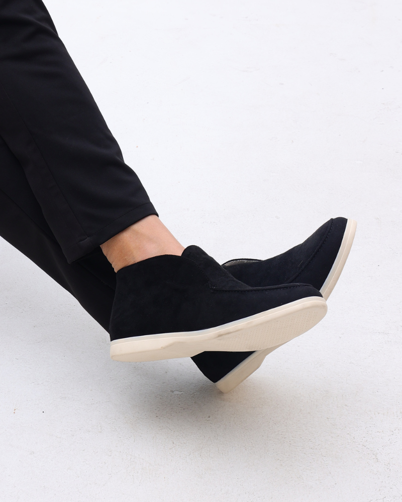 Heritage Suede Mid-Cut Loafers - Mance Wear Black / 4