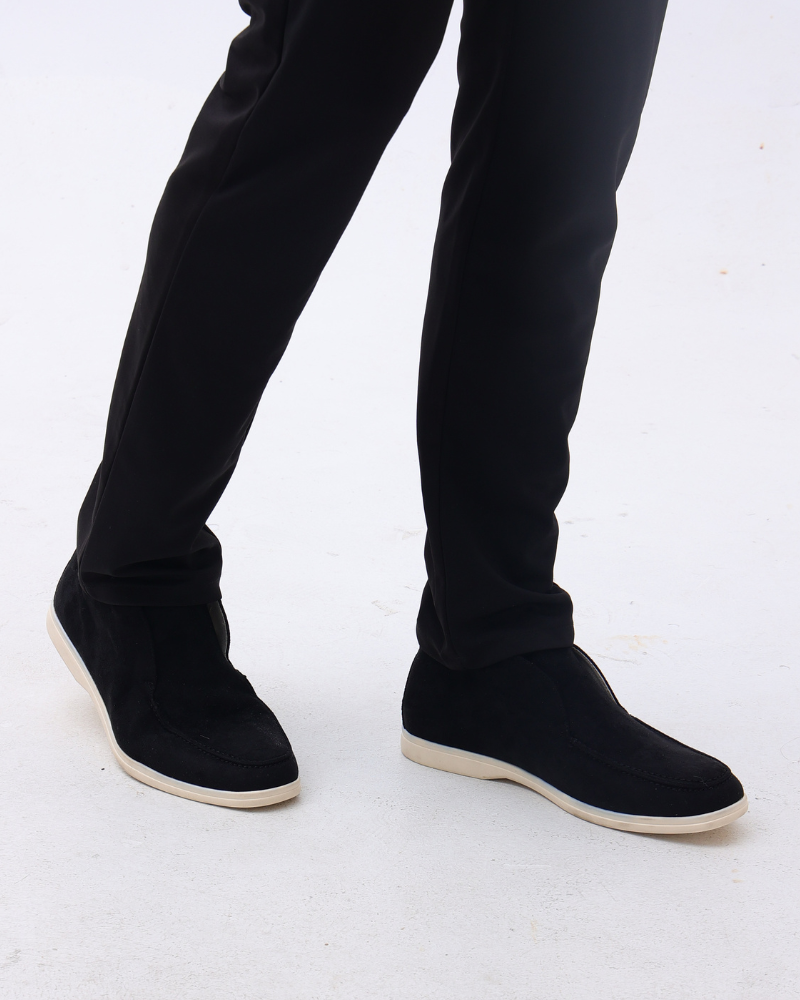 Heritage Suede Mid-Cut Loafers - Mance Wear Black / 4