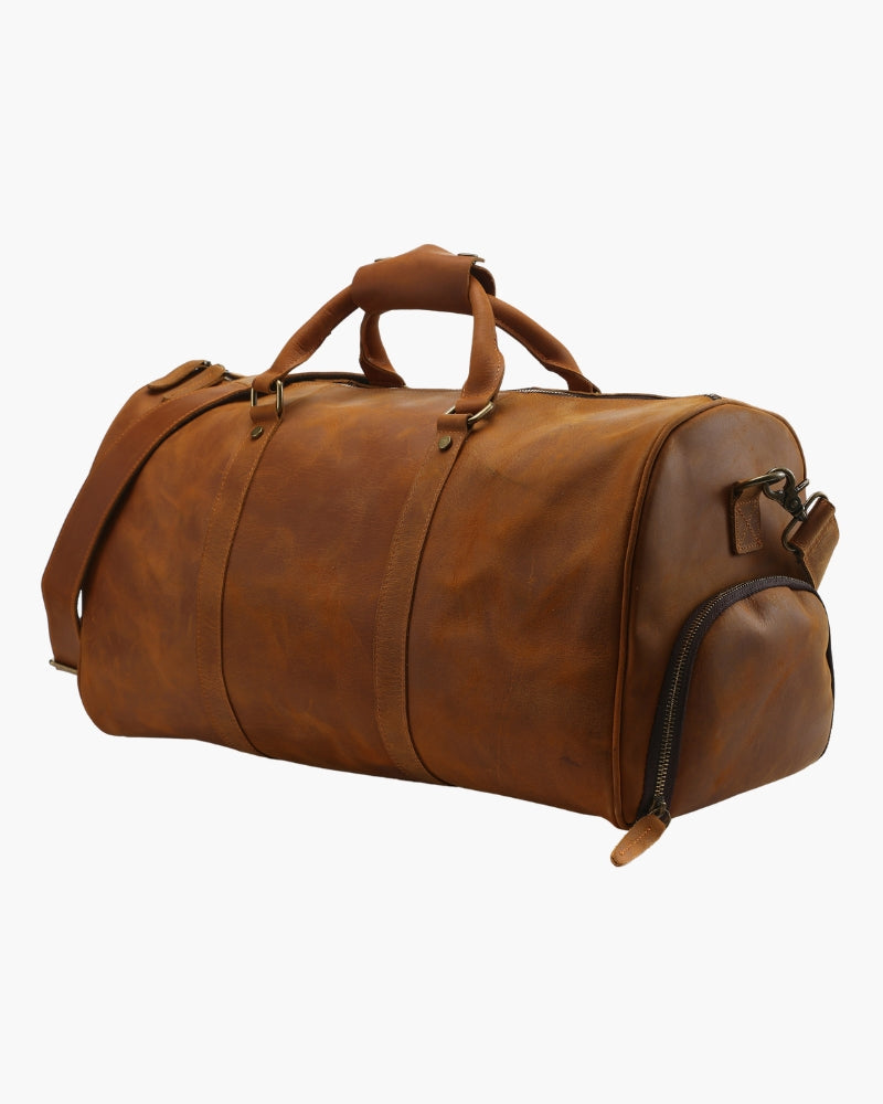 Ashford Leather Weekender - Mance Wear Orange