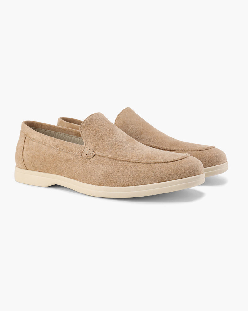 Classic Suede Slip-On Loafers - Mance Wear Mocha / 4