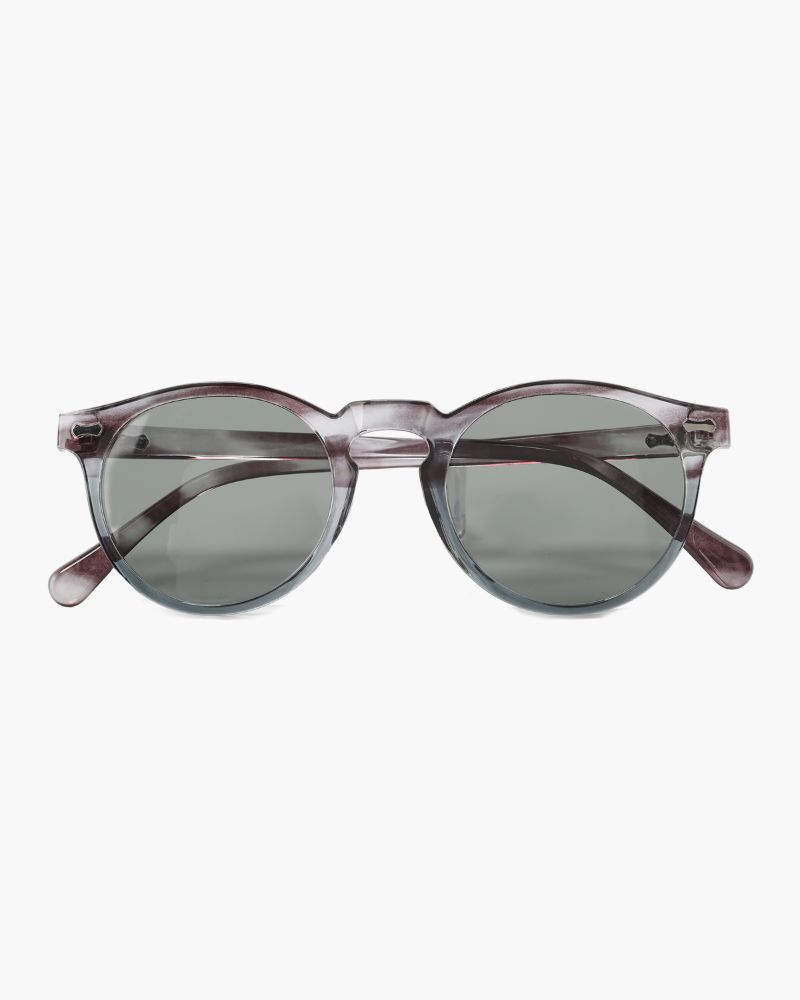 Urban Round Polarised Sunglasses – Acetate Frame - Mance Wear Transparant