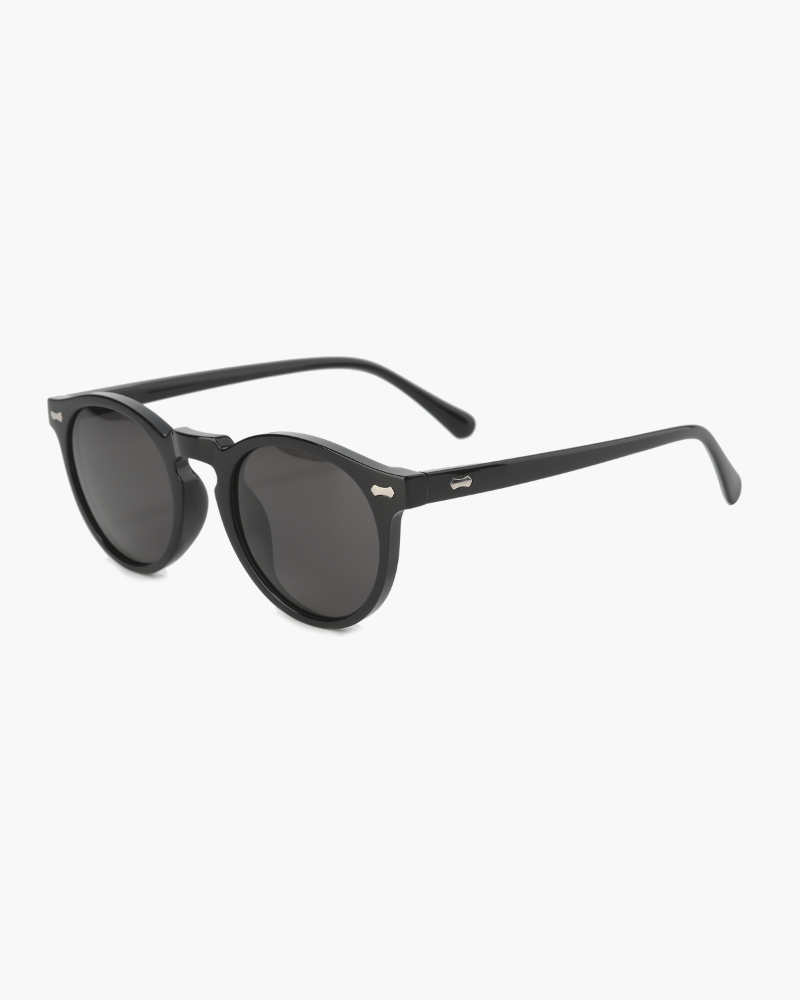 Urban Round Polarised Sunglasses – Acetate Frame - Mance Wear Transparant