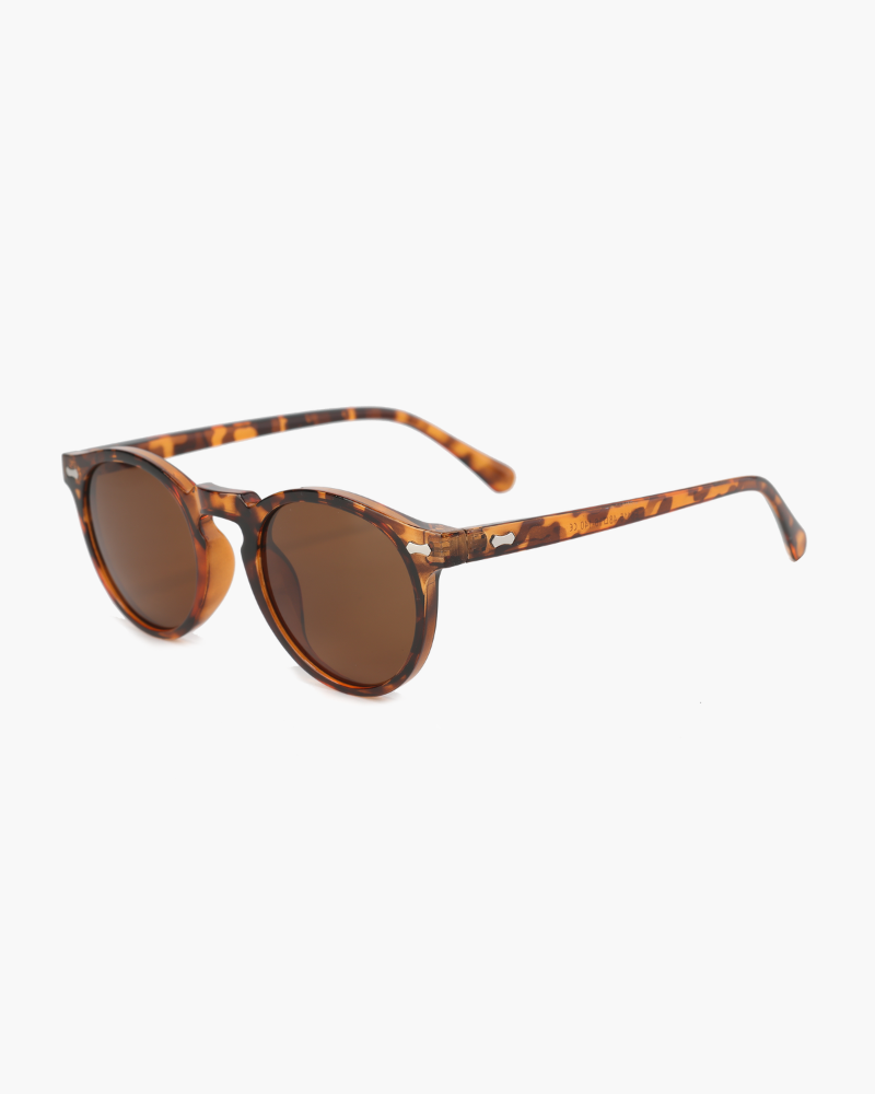 Urban Round Polarised Sunglasses – Acetate Frame - Mance Wear Transparant
