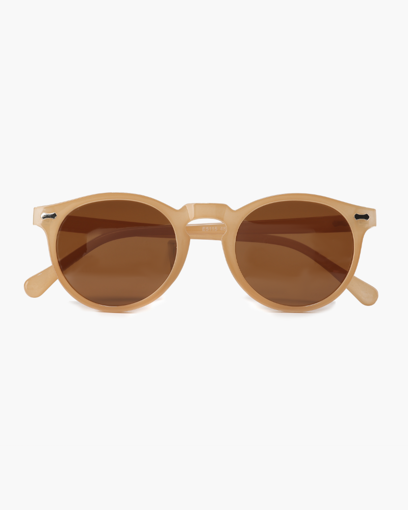 Urban Round Polarised Sunglasses – Acetate Frame - Mance Wear Orange