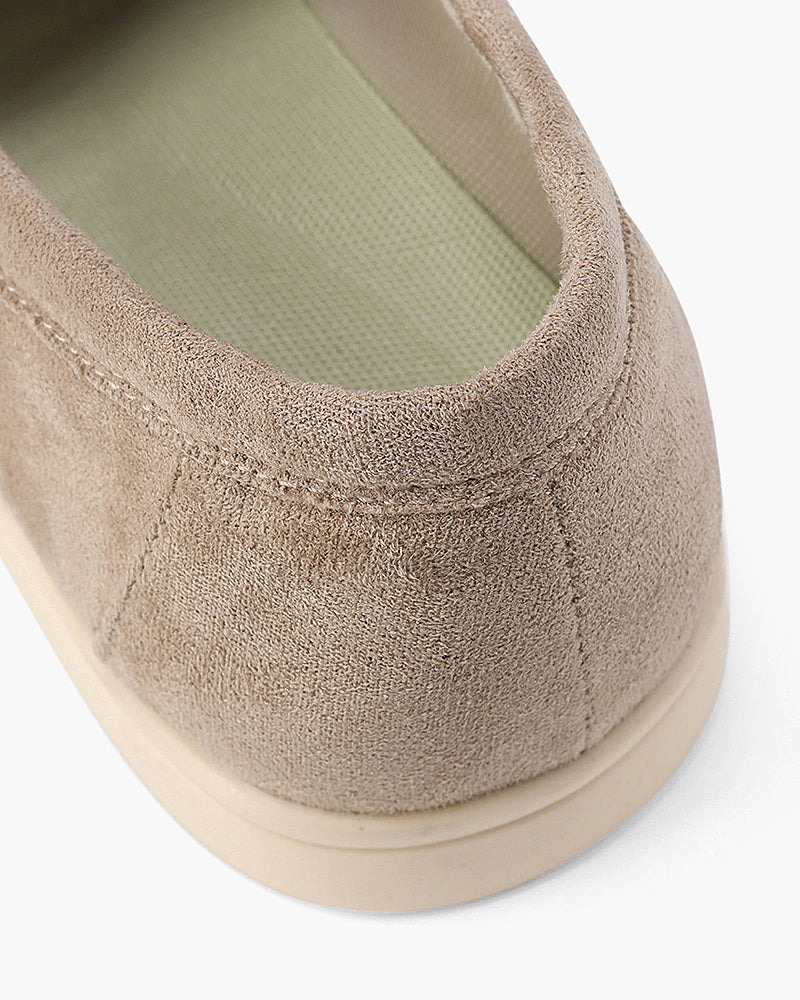 Classic Suede Slip-On Loafers - Mance Wear Mocha / 4