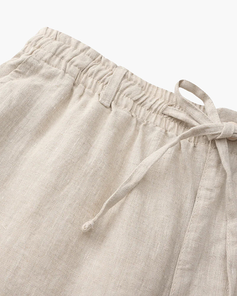 Essential Linen-Blend Drawstring Shorts