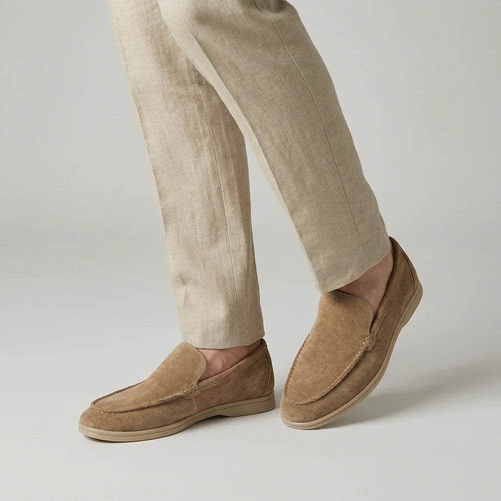 Suede Loafers - Mance Wear Caramel / 4