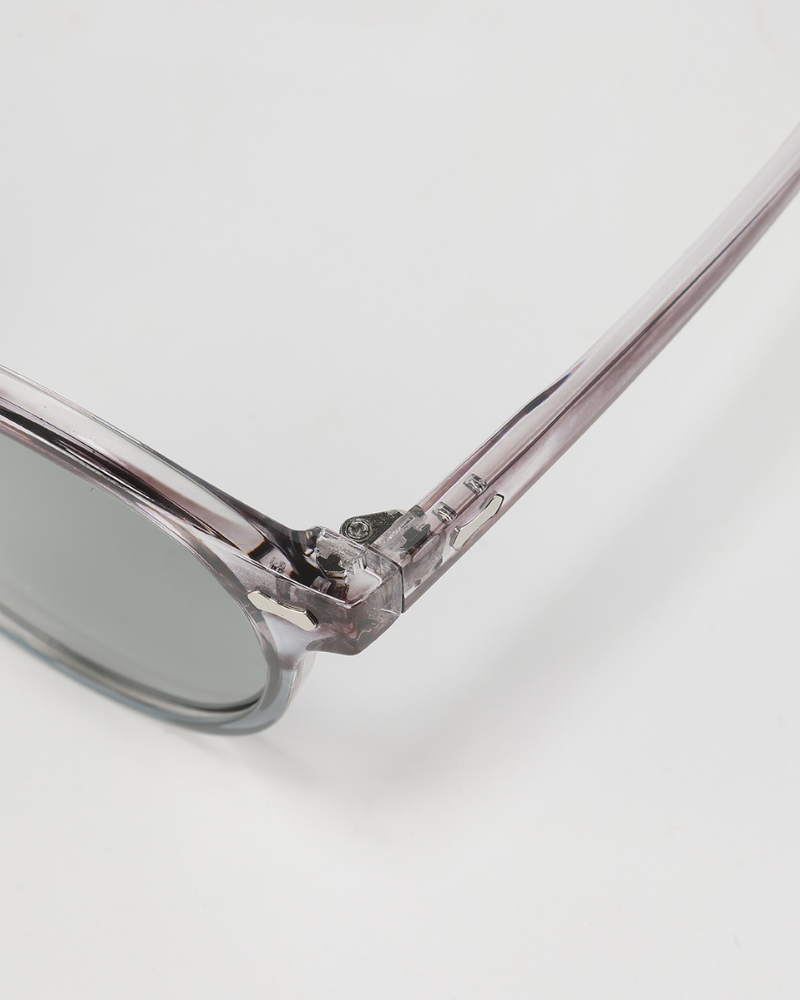 Urban Round Polarised Sunglasses – Acetate Frame - Mance Wear Transparant