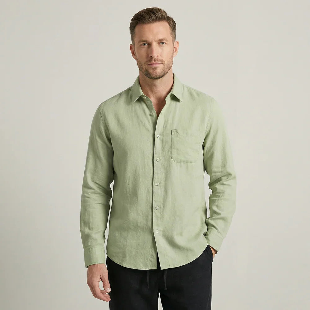 Linen Lifestyle Set – Sage Green & Black - Mance Wear S
