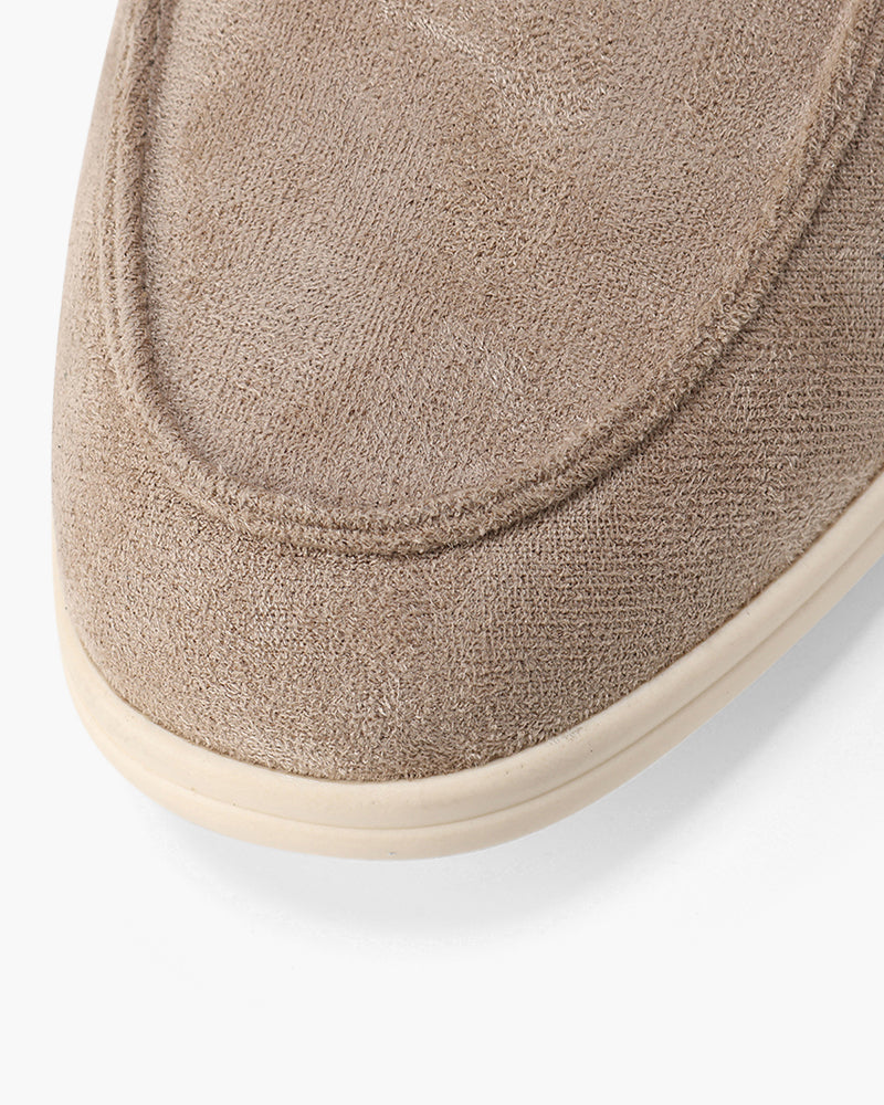 Classic Suede Slip-On Loafers - Mance Wear Mocha / 4