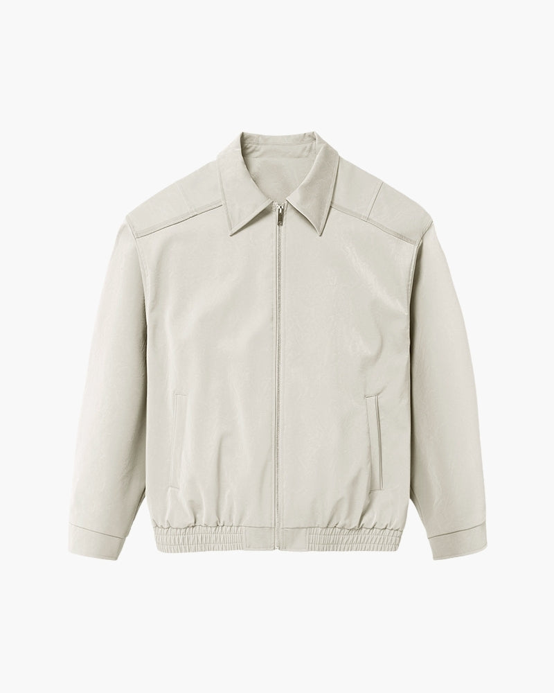 Men’s Lightweight Zip-Front Jacket - Mance Wear Ivory / M