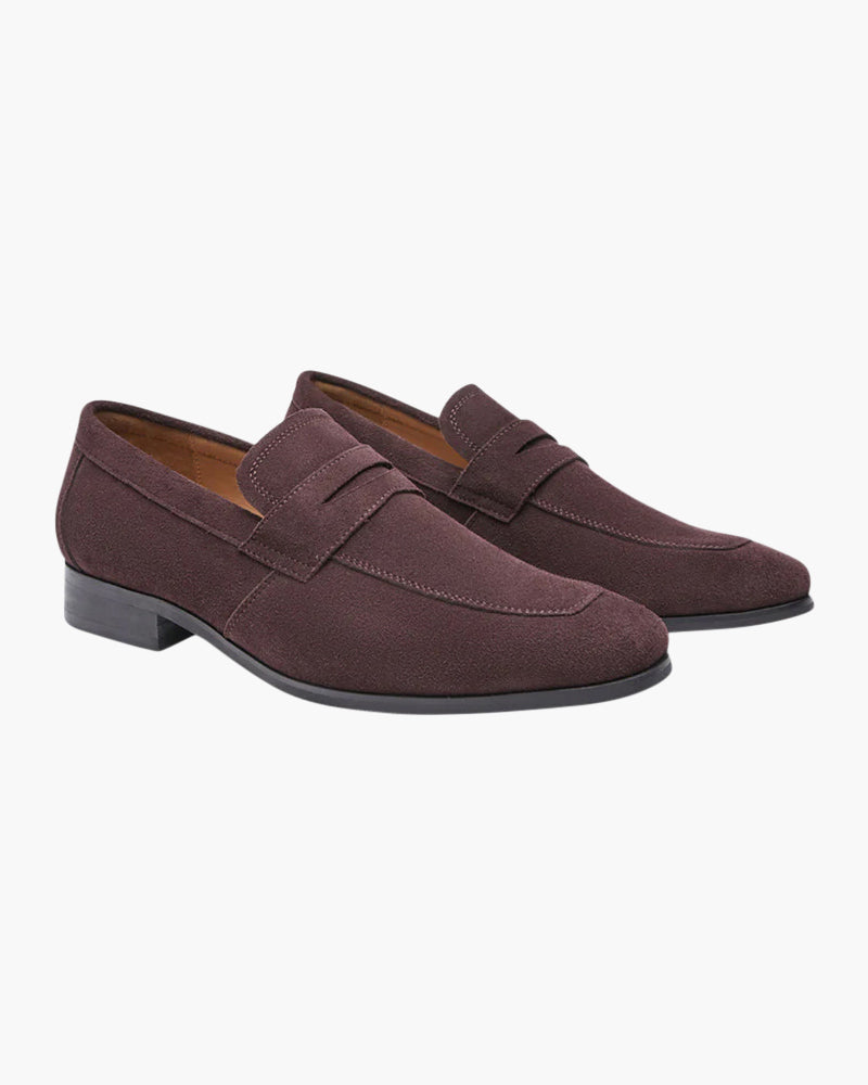 Heritage Suede Penny Loafers - Mance Wear Brown / EU 39 / US 6 / UK 5