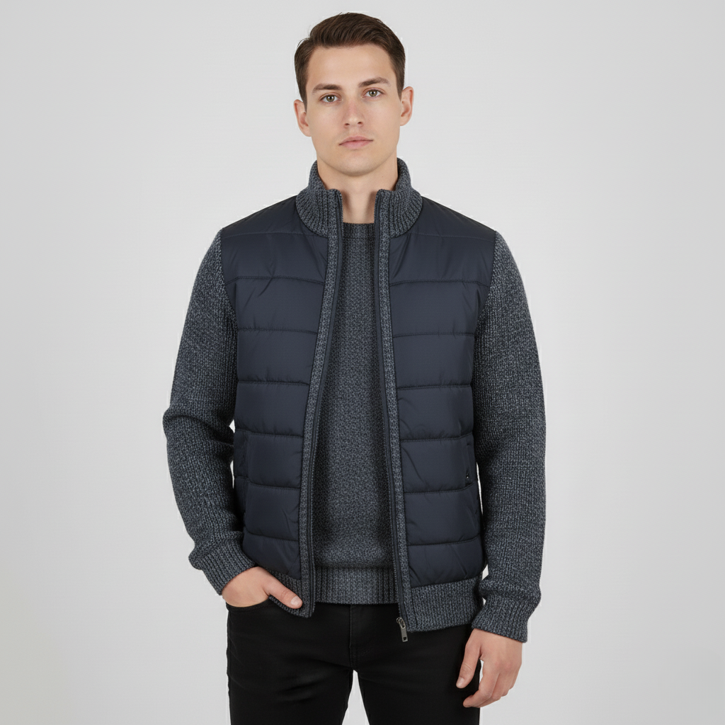Jacket Hybrid Knit Ares - Mance Wear New Black / M