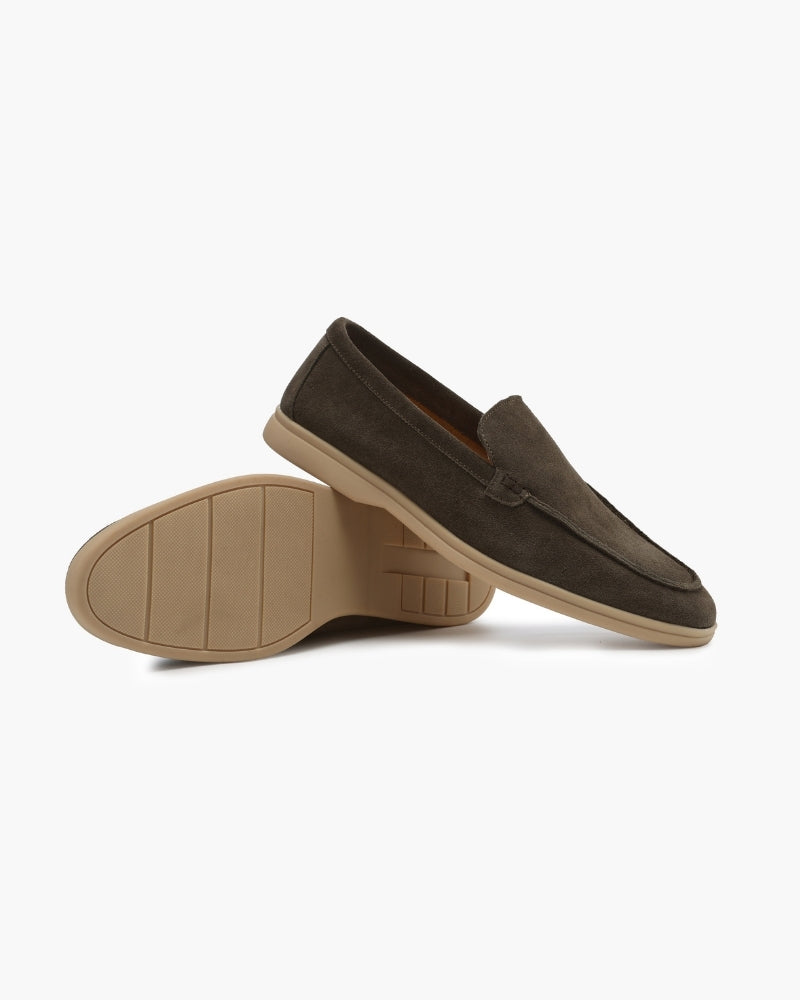 Suede Loafers - Mance Wear Caramel / 4