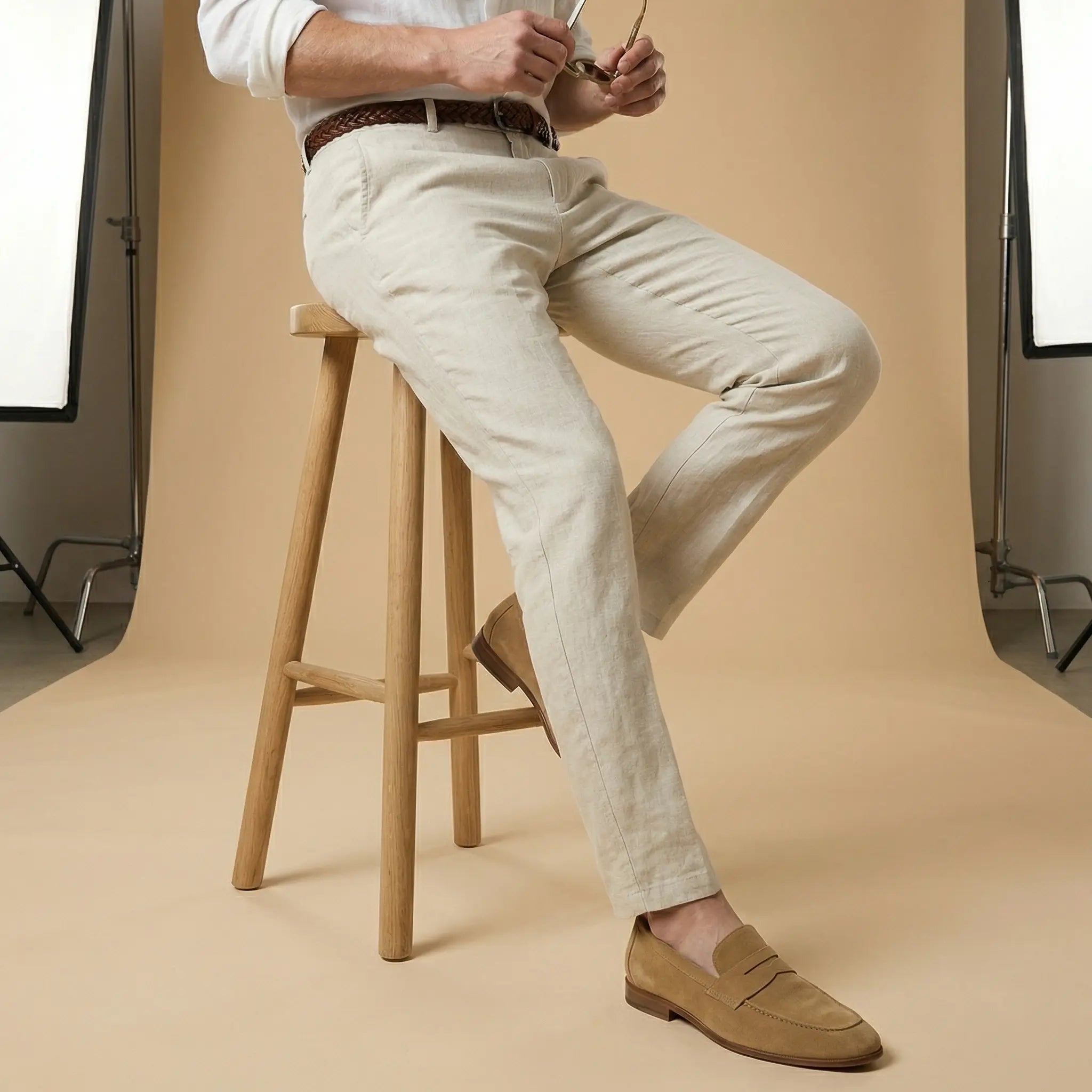 Pants Linen Classic Ares - Mance Wear White / 30