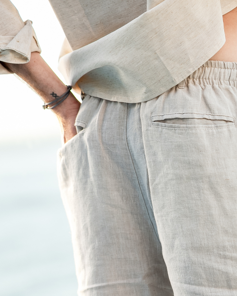 Essential Linen-Blend Drawstring Shorts