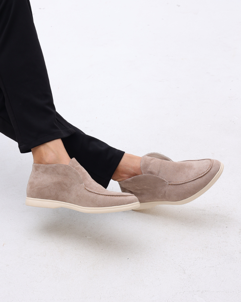 Heritage Suede Mid-Cut Loafers