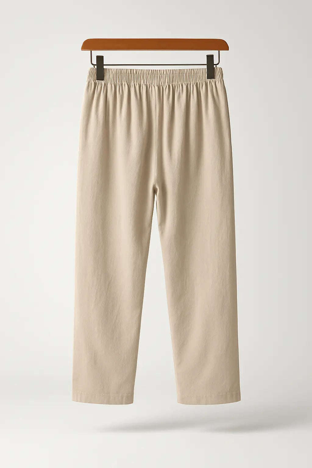 Relaxed Linen-Blend Drawstring Pants