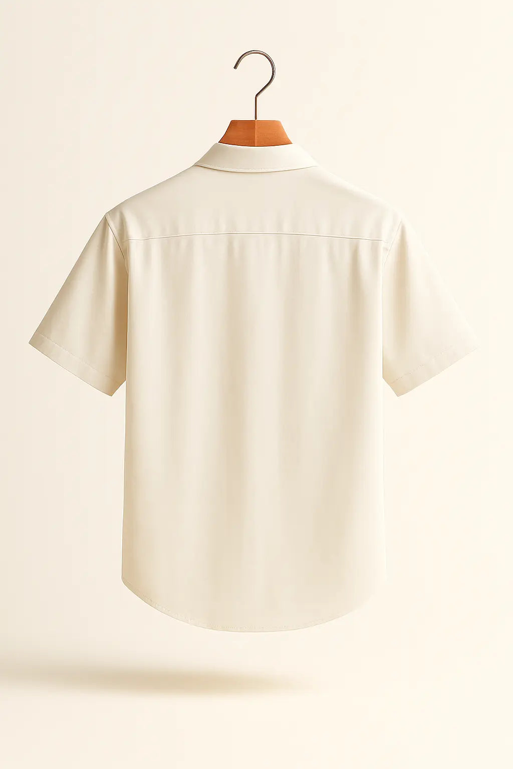 Linen-Cotton Popover Shirt