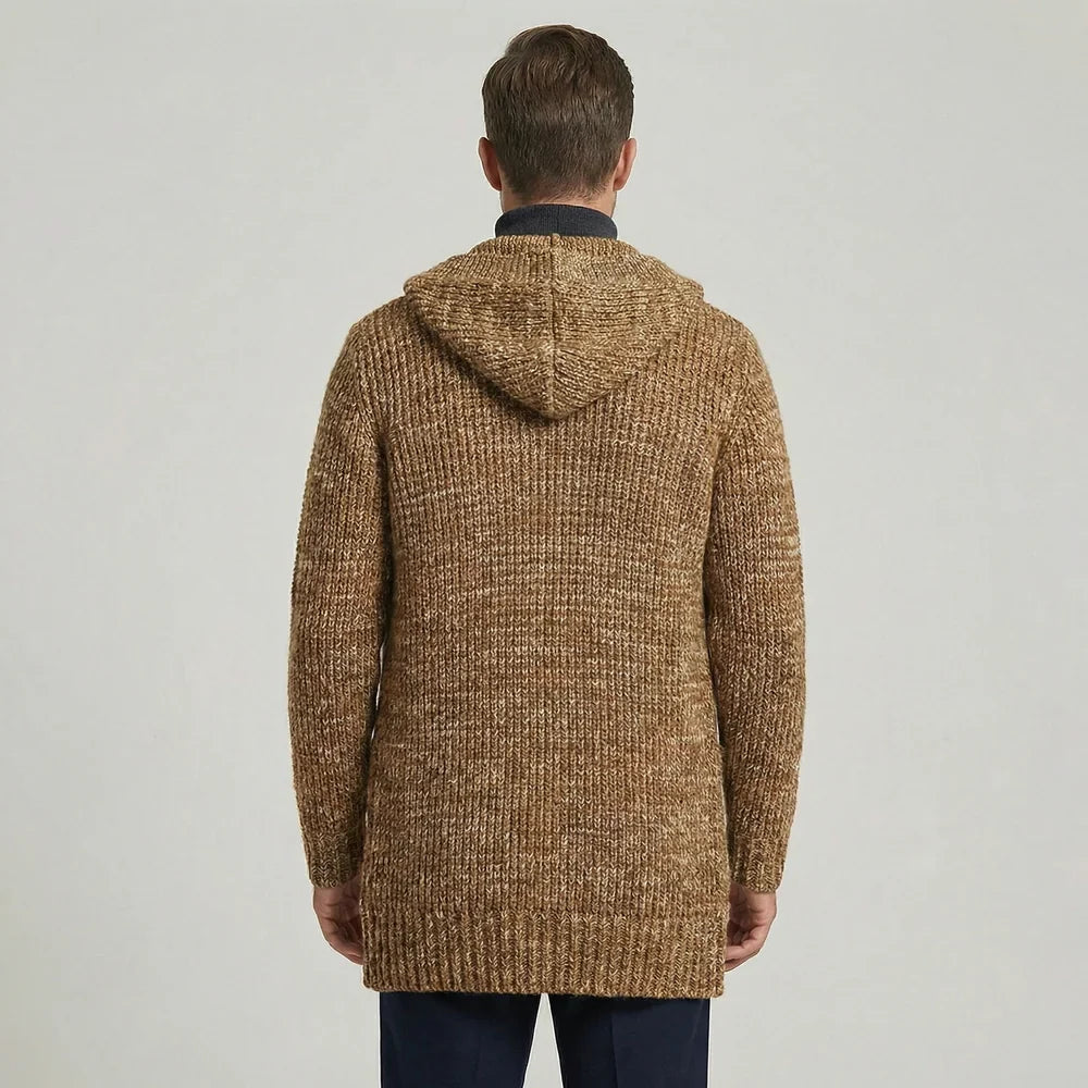 Cardigan Hooded Wool Nord - Mance Wear Wine Red / M