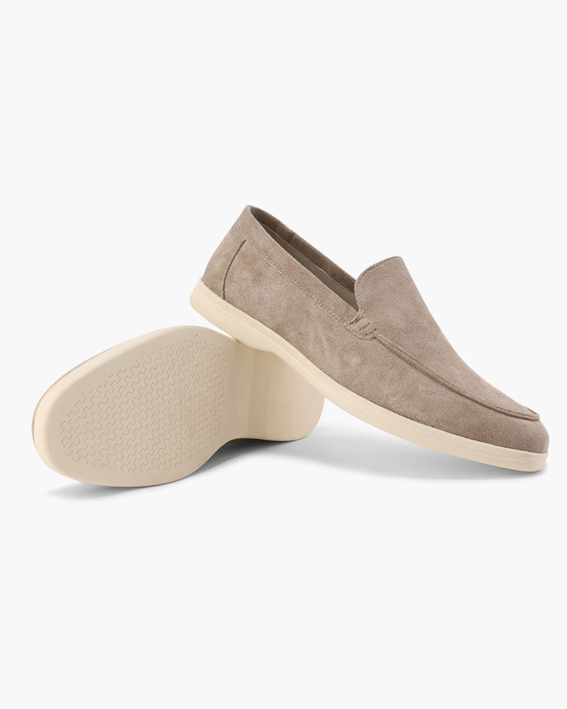 Classic Suede Slip-On Loafers - Mance Wear Mocha / 4