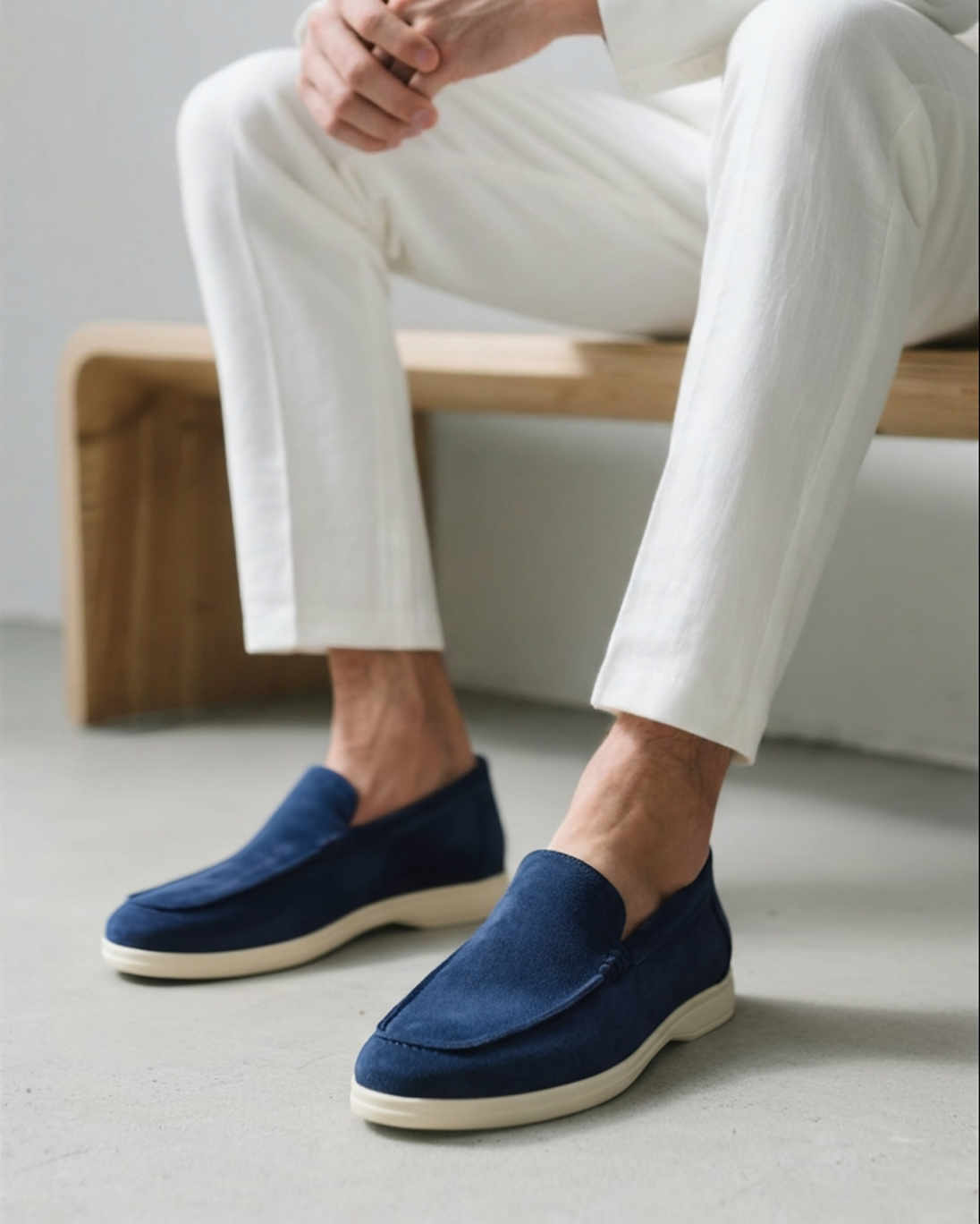 Classic Suede Slip-On Loafers - Mance Wear Mocha / 4