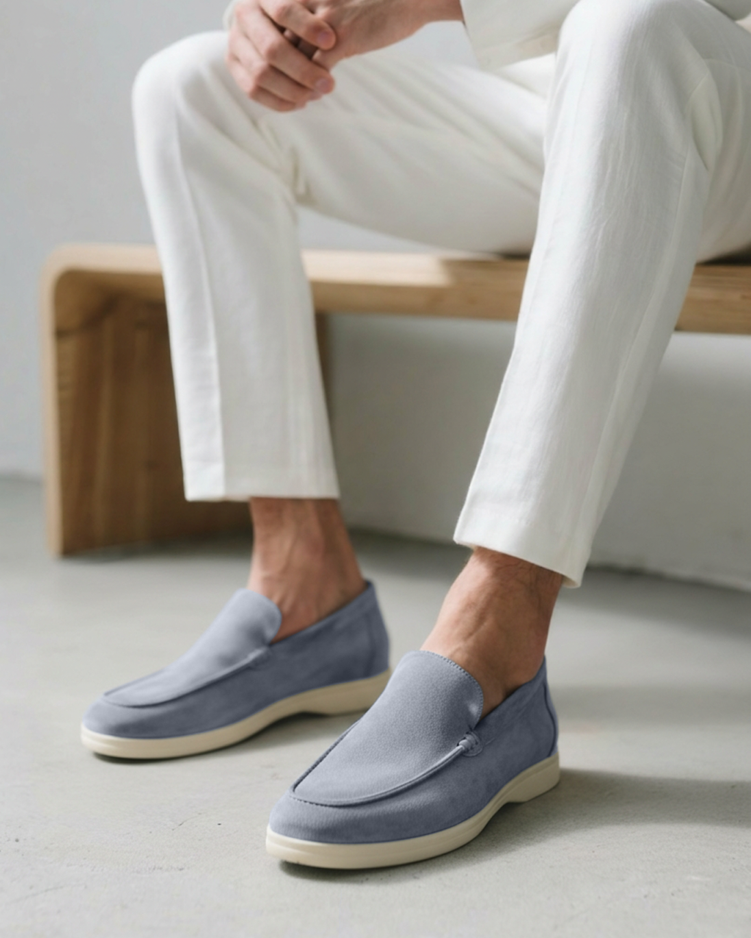Classic Suede Slip-On Loafers - Mance Wear Mocha / 4