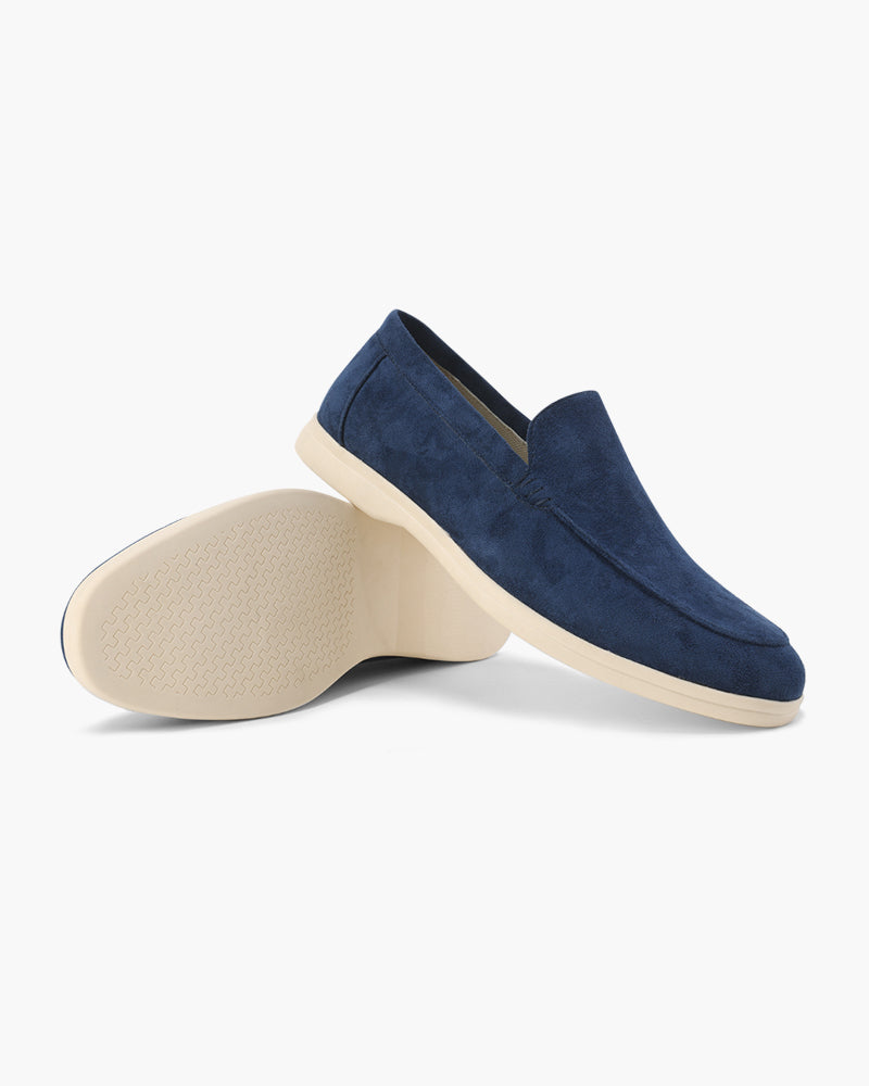 Classic Suede Slip-On Loafers - Mance Wear Marine Blue / 4