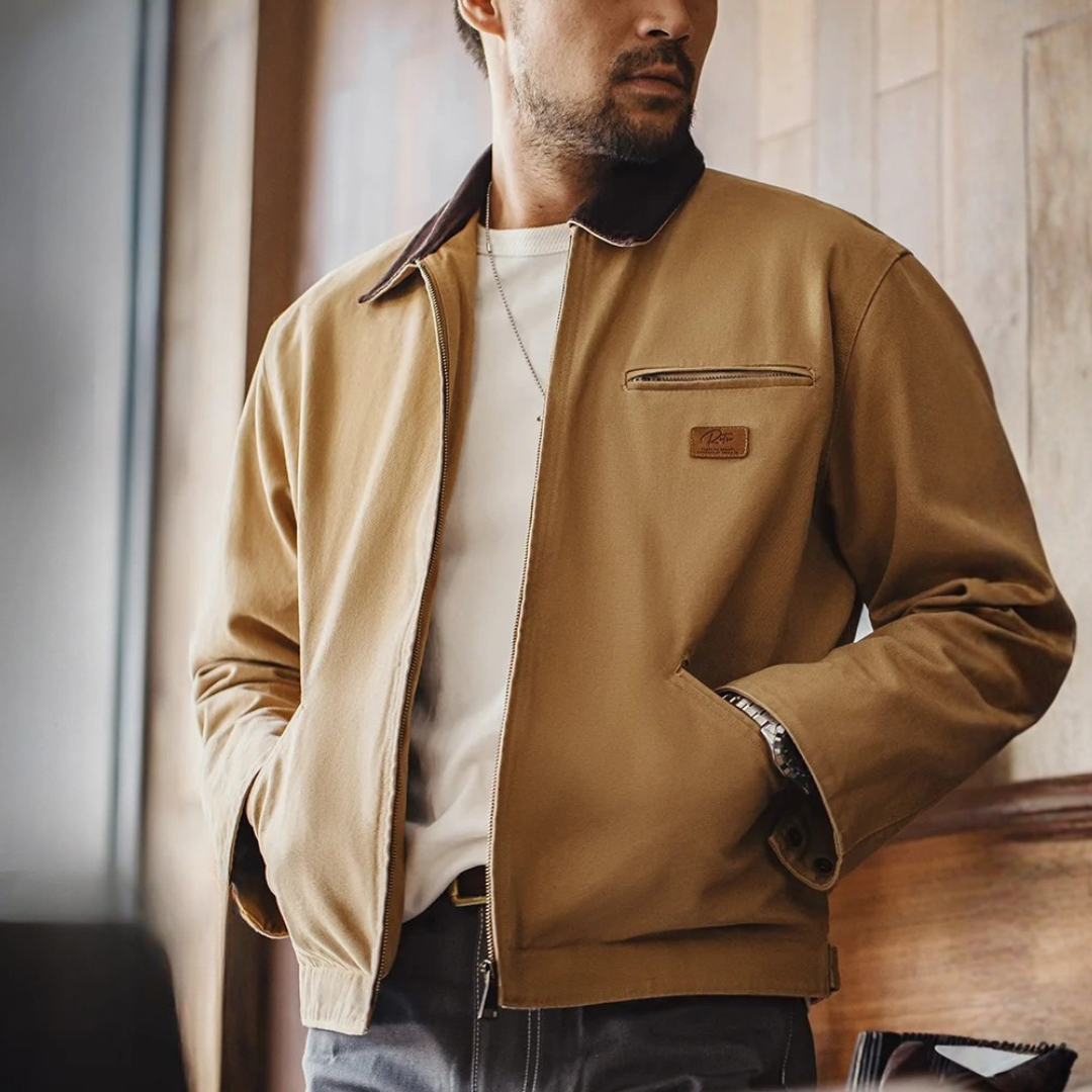 Jacket Canvas Detroit Hektor - Mance Wear Khaki / S