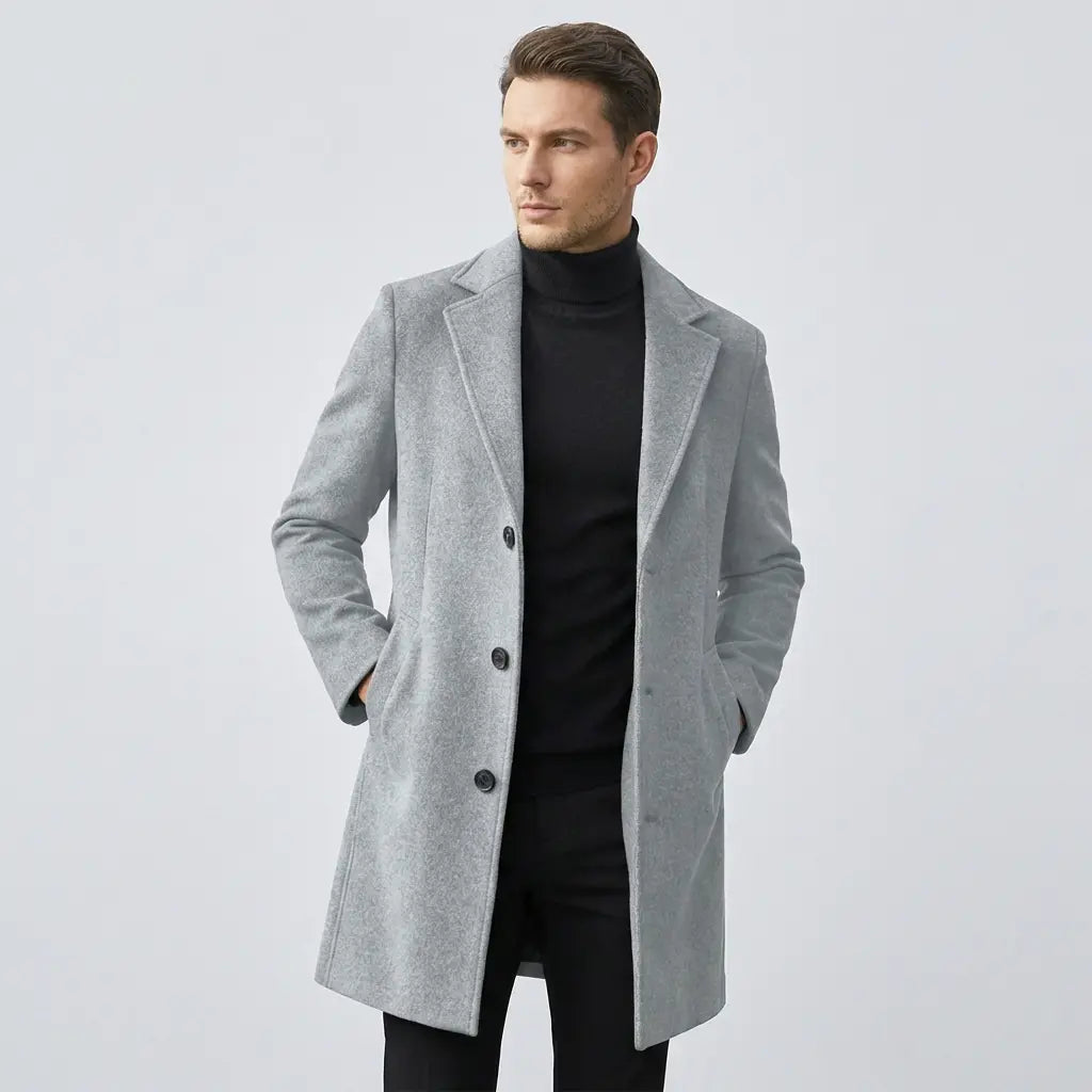 Coat Wool Urban Nero - Mance Wear Grey / M
