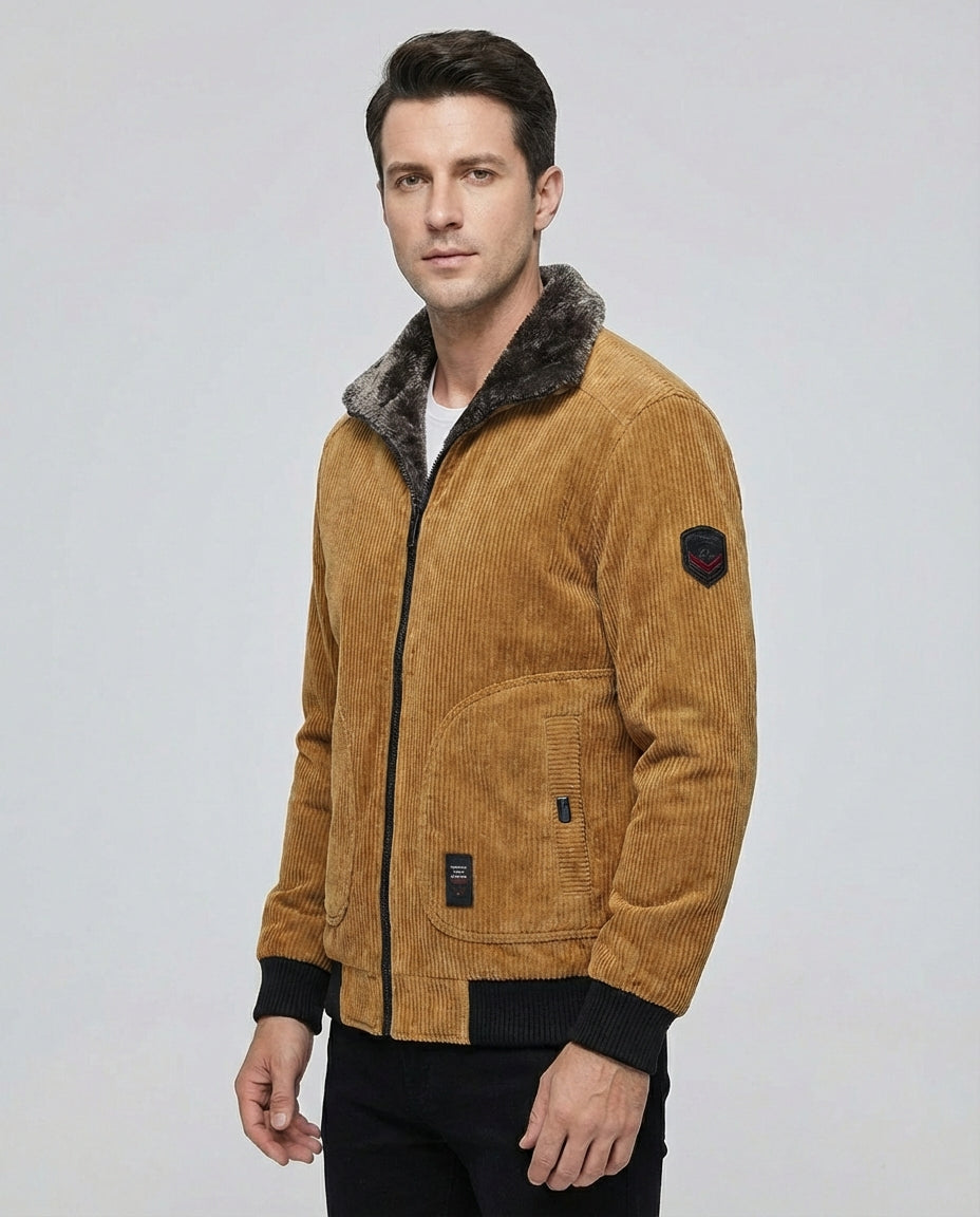 Jacket Corduroy Thermal Vulcan - Mance Wear Dark Green / S