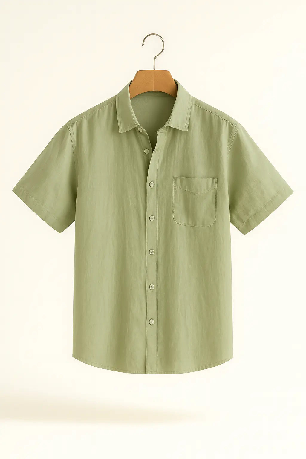 Essential Linen-Blend Short Sleeve Shirt