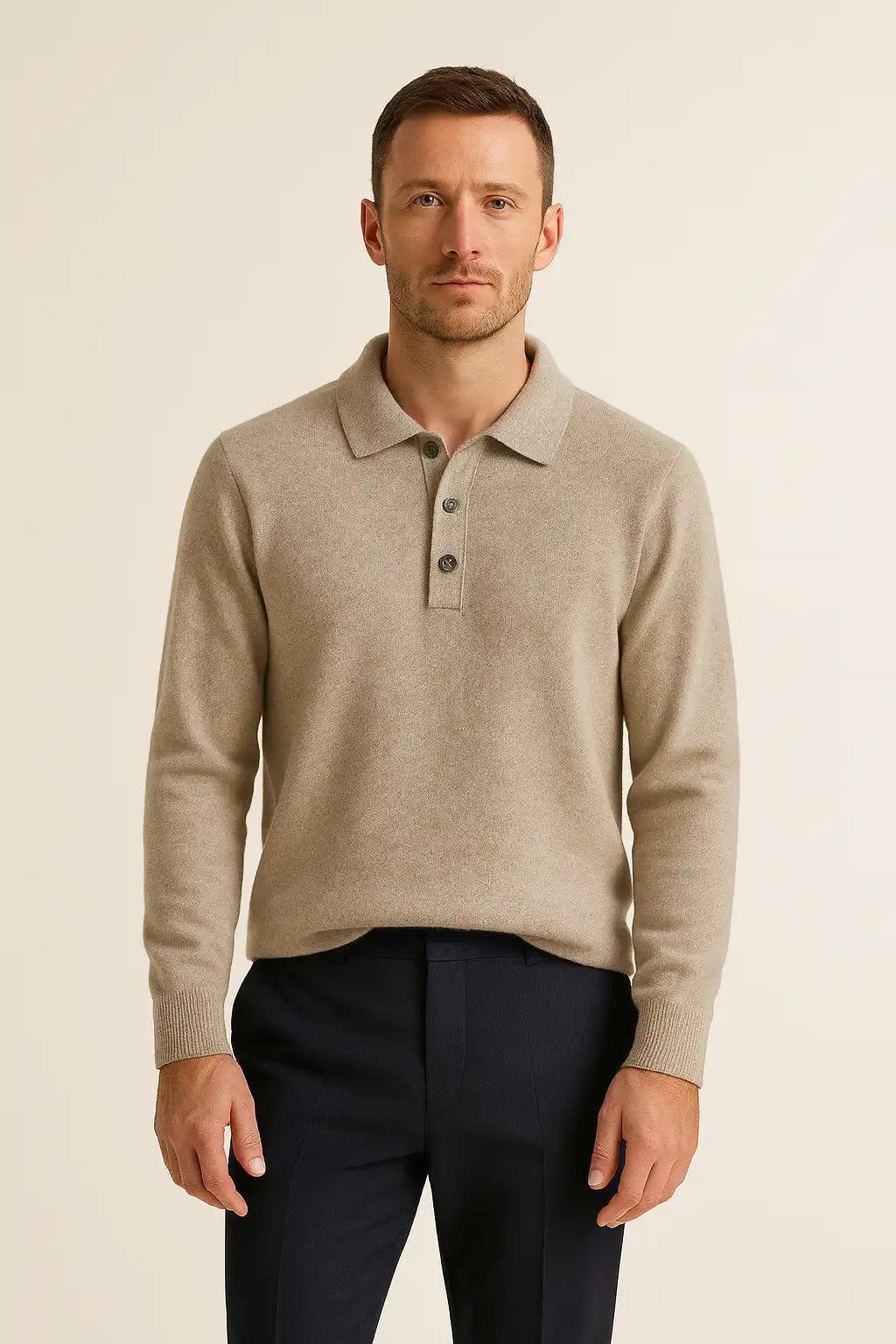 Heritage Knit Polo Sweater
