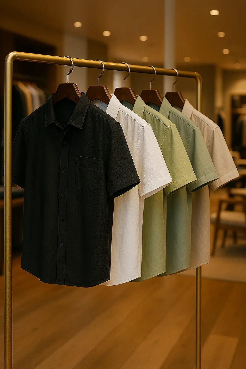 Essential Linen-Blend Short Sleeve Shirt