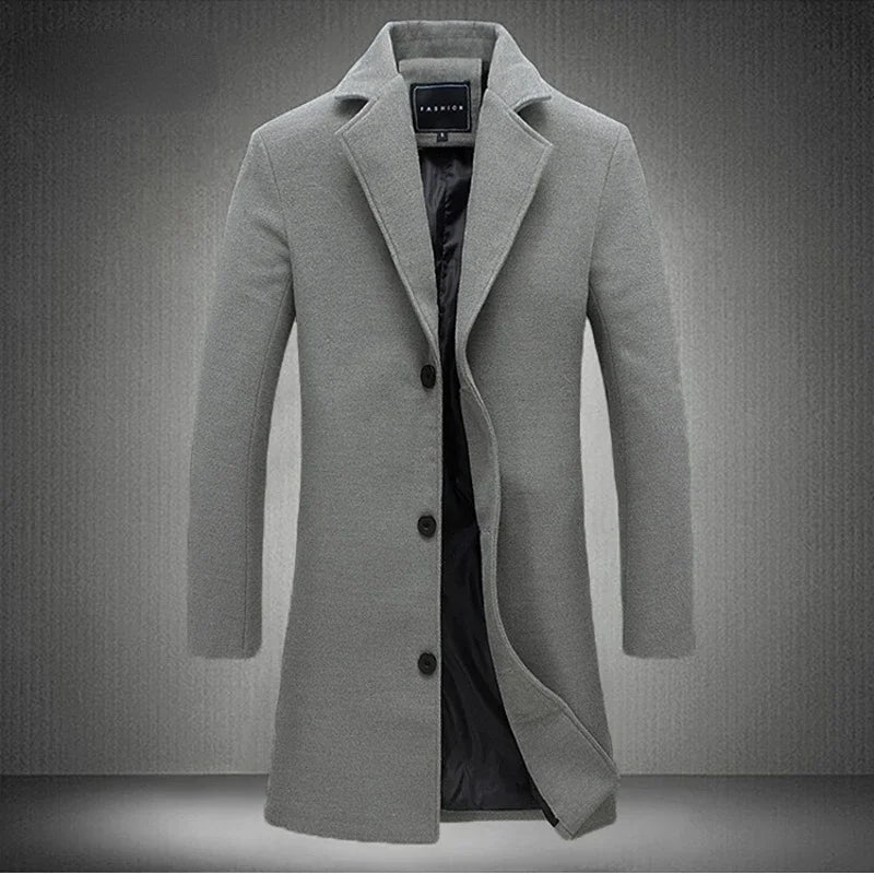 Coat Wool Heritage Crest - Mance Wear Dark Grey / S