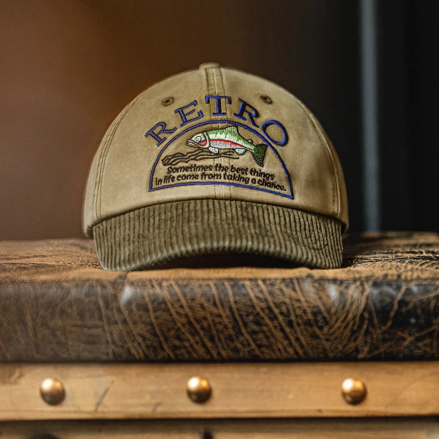 Cap Corduroy Retro Drake - Mance Wear Khaki