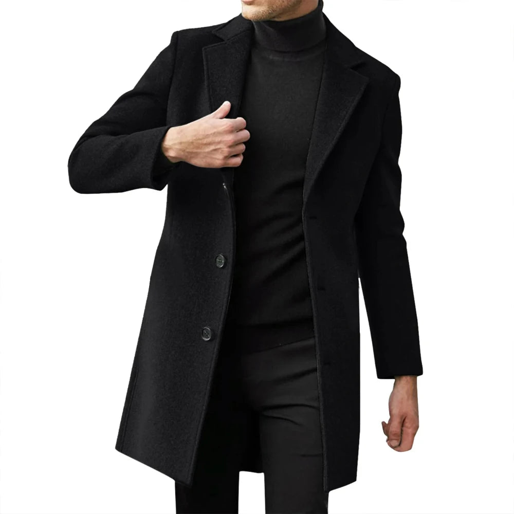 Coat Wool Urban Nero