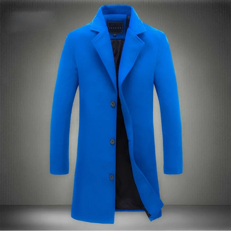 Coat Wool Heritage Crest - Mance Wear Royal Blue / S
