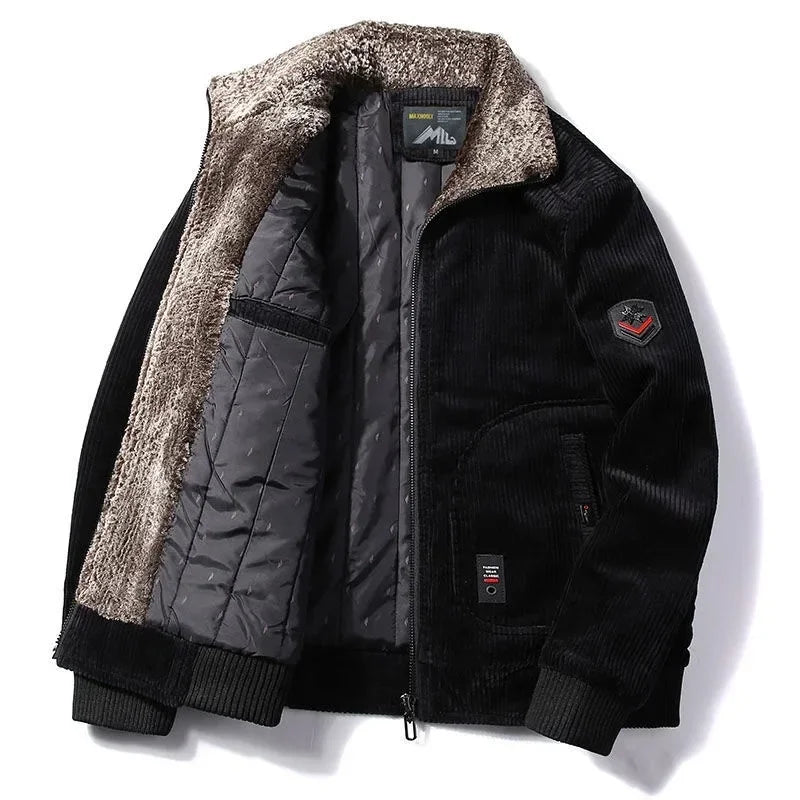 Jacket Corduroy Thermal Vulcan - Mance Wear Black / S