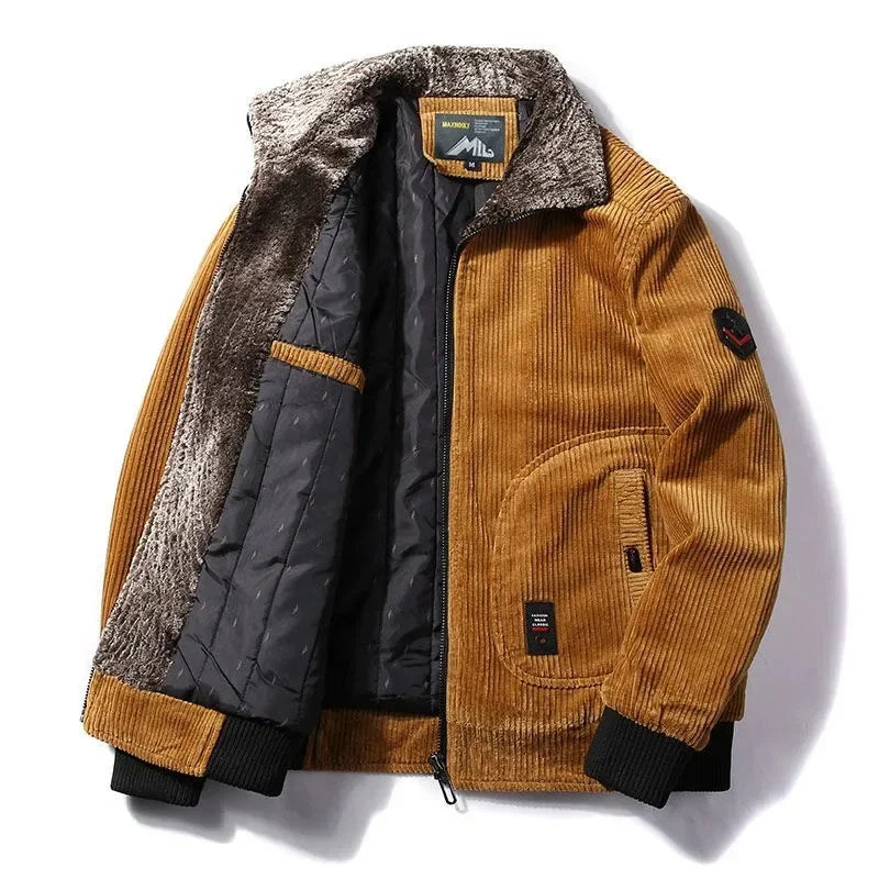 Jacket Corduroy Thermal Vulcan - Mance Wear Yellow / S