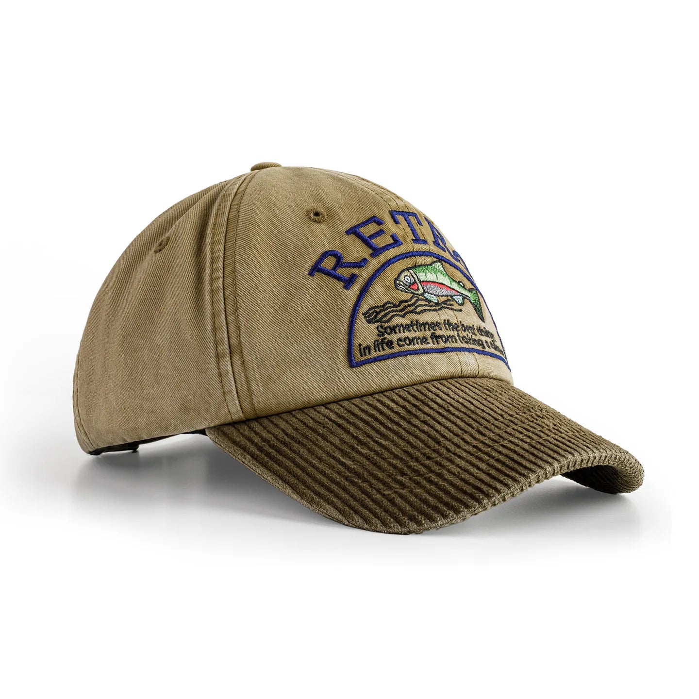 Cap Corduroy Retro Drake - Mance Wear Khaki