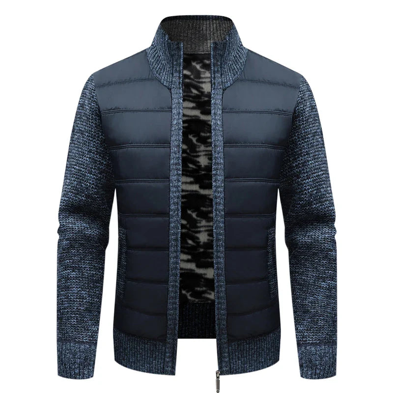 Jacket Hybrid Knit Ares - Mance Wear Navy Blue / M