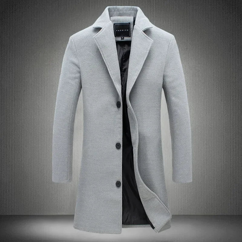 Coat Wool Heritage Crest - Mance Wear Light Grey / S