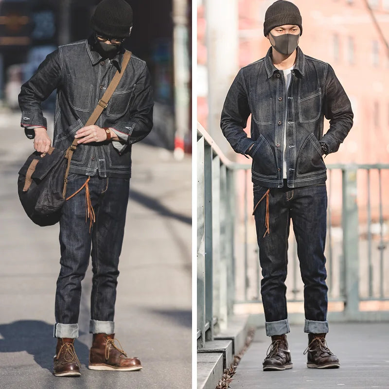 Jeans Selvedge Raw Hudson - Mance Wear Blue / 28