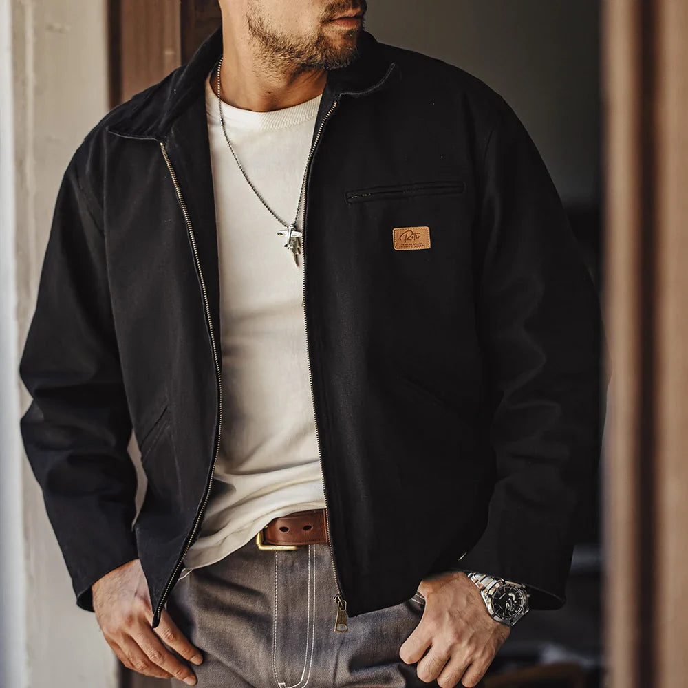 Jacket Canvas Detroit Hektor - Mance Wear Black / S