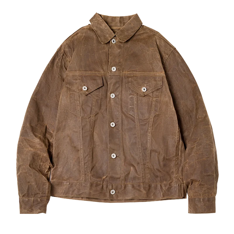 Jacket Waxed Canvas Hunter - Mance Wear Khaki / S