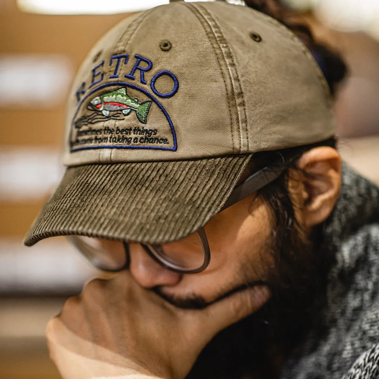 Cap Corduroy Retro Drake - Mance Wear Khaki