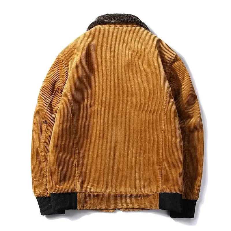 Jacket Corduroy Thermal Vulcan - Mance Wear Dark Green / S