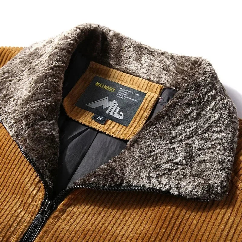 Jacket Corduroy Thermal Vulcan - Mance Wear Dark Green / S